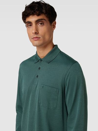 RAGMAN Poloshirt im langärmeligen Design Gruen 3