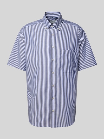 Eterna Comfort fit zakelijk overhemd met 1/2-mouwen Marineblauw - 2