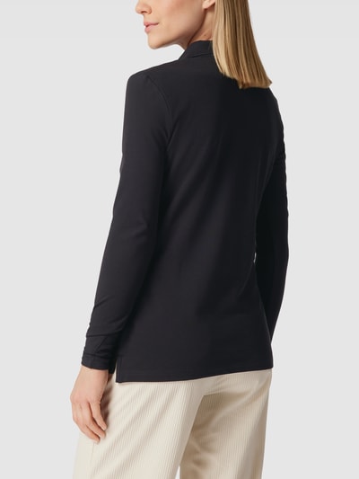 Montego Longsleeve mit Polokragen Schwarz 5