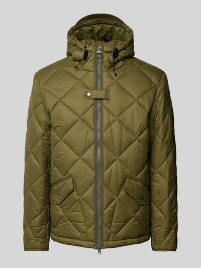 Barbour Steppjacke mit Stehkragen Oliv 2