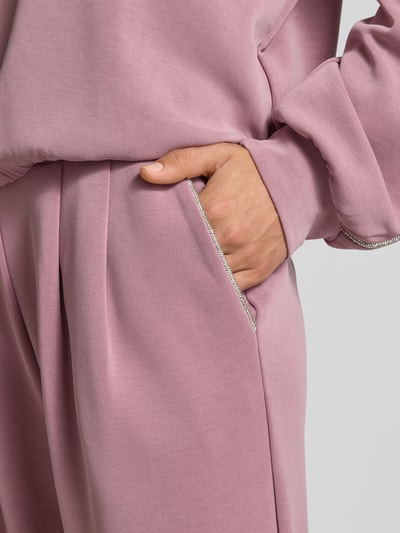 EA7 Emporio Armani Sweatbroek met elastische band Rosé - 3