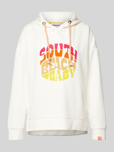 Frieda & Freddies Hoodie met statementprint Offwhite - 2