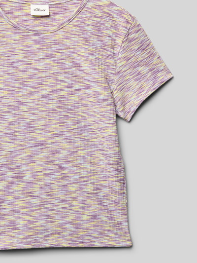 s.Oliver RED LABEL Krótki T-shirt z okrągłym dekoltem Złamany biały 2