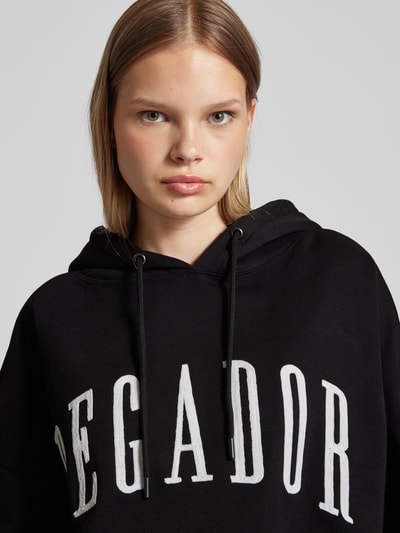 Pegador Hoodie mit Label-Print Black 3