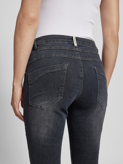 Buena Vista Slim fit jeans met labeldetail, model 'Florida' Donkergrijs - 3