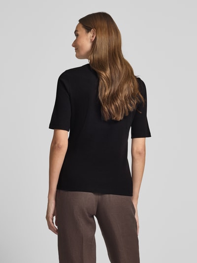 s.Oliver RED LABEL T-shirt o kroju slim fit z mieszanki bawełny Czarny 5