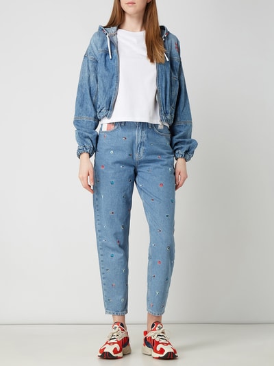 Tommy Jeans Cropped Jeansjacke mit Kapuze Modell 'Carol' Jeansblau 1