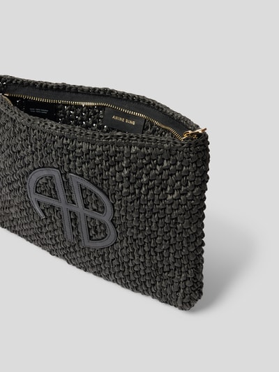 Anine Bing Clutch in Flecht-Optik Black 6