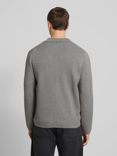 Marc O'Polo Regular Fit Strickjacke aus reiner Bio-Baumwolle Dunkelgrau 5