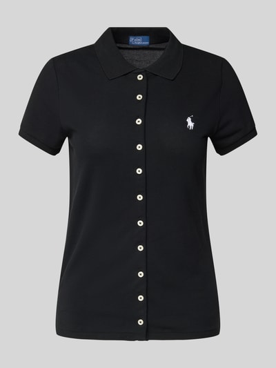 Polo Ralph Lauren Poloshirt met labelstitching Zwart - 2