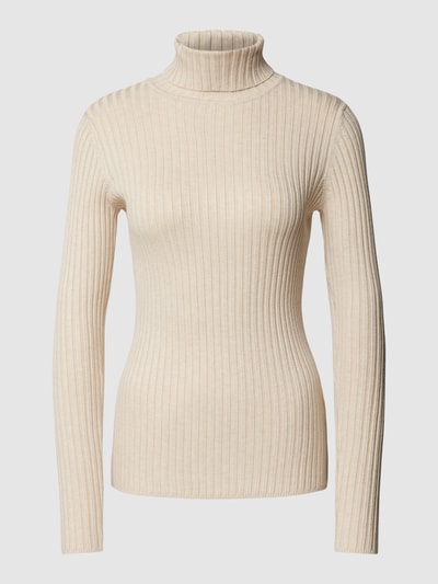 Soyaconcept Rollkragenpullover in Ripp-Optik Modell 'Dolli' Offwhite 2