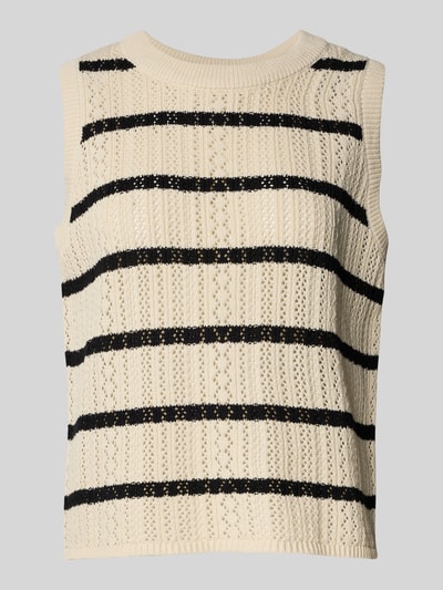 Pieces Regular Fit Pullunder aus reiner Baumwolle Modell 'NUKA' Beige 2