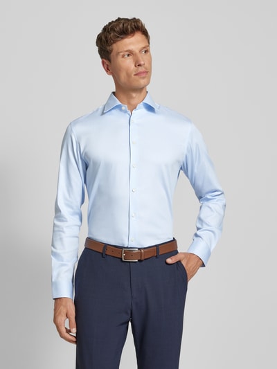 SELECTED HOMME Koszula biznesowa o kroju slim fit z kołnierzykiem typu kent Błękitny 4