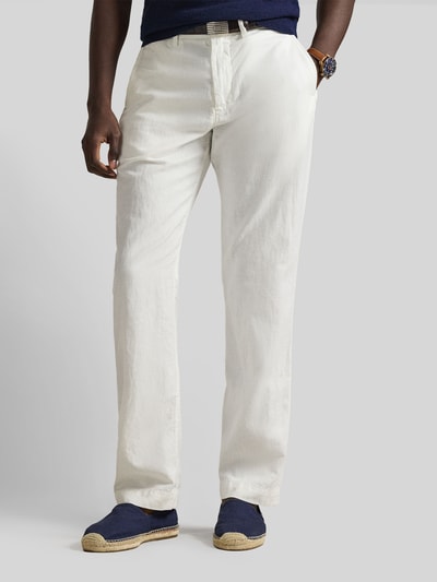 Polo Ralph Lauren Chino aus Leinen-Baumwoll-Mix Weiss 4