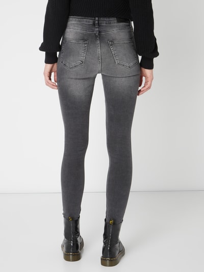 Review Stone-washed skinny fit jeans Antraciet - 5