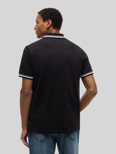 Tommy Jeans Regular Fit Poloshirt aus reiner Baumwolle Black 5