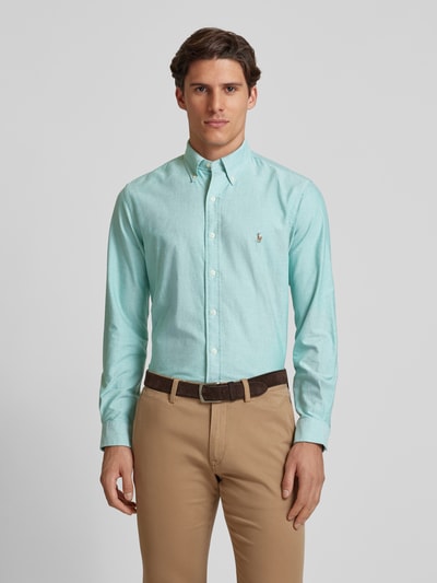 Polo Ralph Lauren Slim fit vrijetijdsoverhemd met button-downkraag Lichtgroen - 4