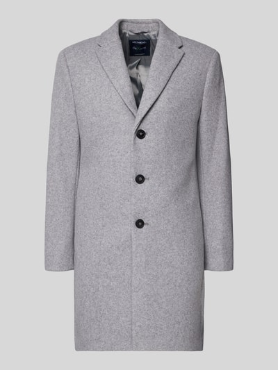 MCNEAL Mantel aus Woll-Mix mit Reverskragen Hellgrau 2