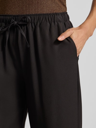 Vero Moda Regular fit wijde broek met viscose, model 'MILLY' Zwart - 3