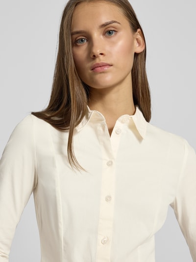 Review Hemdbluse mit Knopfleiste Weiss 3