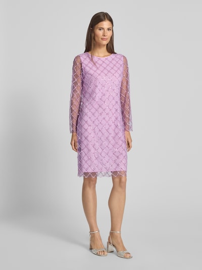 Marc Cain Knielanges Kleid mit Pailletten Lavender 1