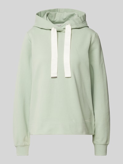 Marc O'Polo Relaxed Fit Hoodie aus reiner Baumwolle mit gepeachter Oberfläche Mint 2