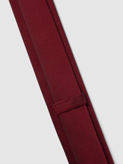 BOSS Slim Fit Krawatte mit Strukturmuster Bordeaux 4