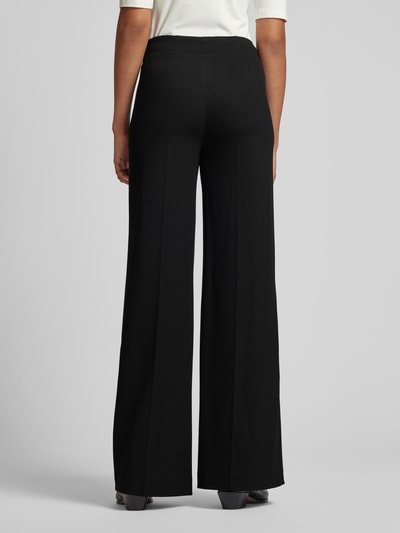 Drykorn Wide leg stoffen broek met ritssluiting opzij, model 'BEFORE' Zwart - 5