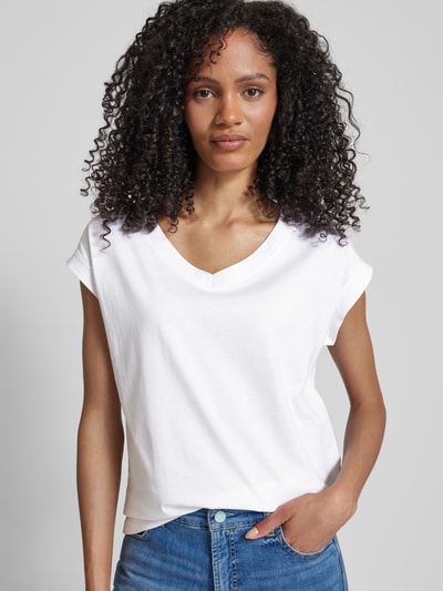 Esprit T-shirt met kapmouwen Wit - 3