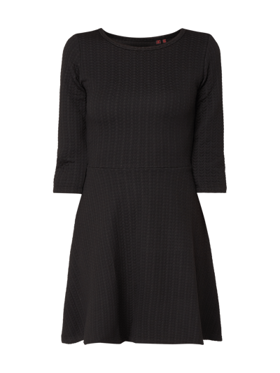 Superdry Kleid mit eingewebtem Wellenmuster  Black 2