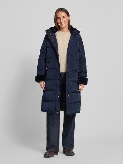 Lauren Ralph Lauren Lange donsjas met capuchon en steekzakken Marineblauw - 1