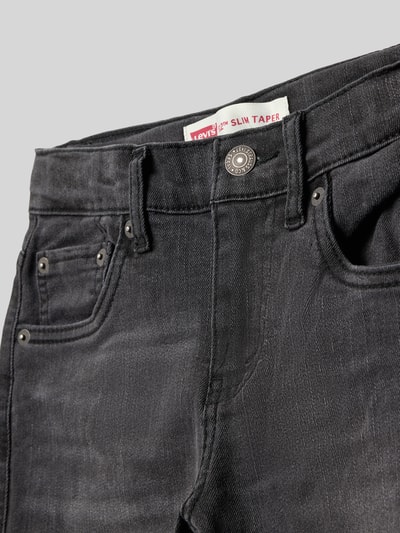 Levi’s® Kids Slim tapered fit jeans in 5-pocketmodel Zwart - 2