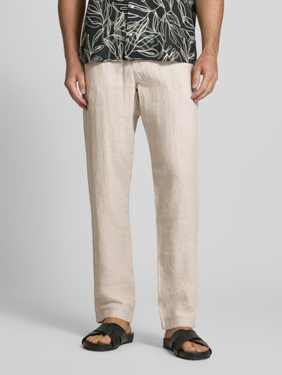 MCNEAL Leinenhose mit Tunnelzug und Gesäßtaschen Ecru 4