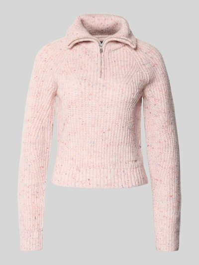 Tommy Jeans Regular Fit Troyer mit Woll-Anteil Modell 'NEP' Ecru 2