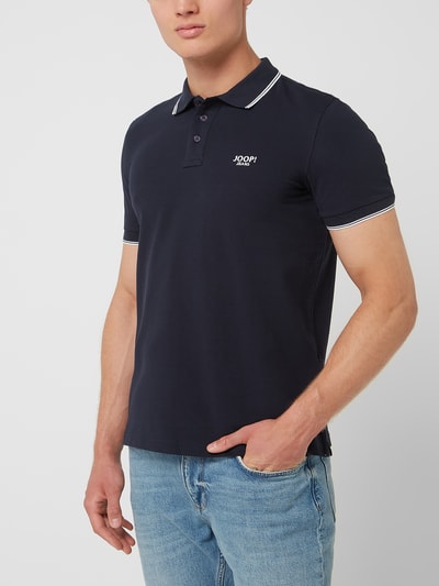 JOOP! Jeans Poloshirt van piqué, model 'Agnello' Marineblauw - 4