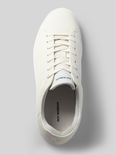 ROY ROBSON Sneaker aus Rindsnappa mit Logo-Prägung Weiss 3