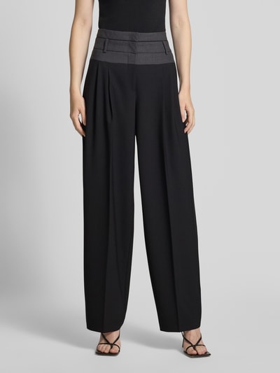 Cambio Stoffhose mit Gesäßtaschen Modell 'EVELIN' Black 4