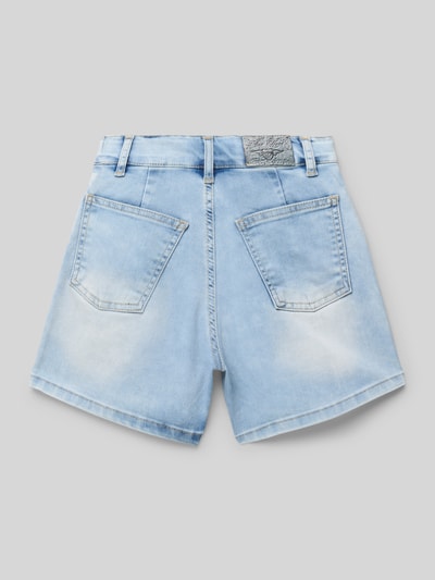 Blue Effect Szorty jeansowe o kroju regular fit z naszywką z logo Jasnoniebieski 3