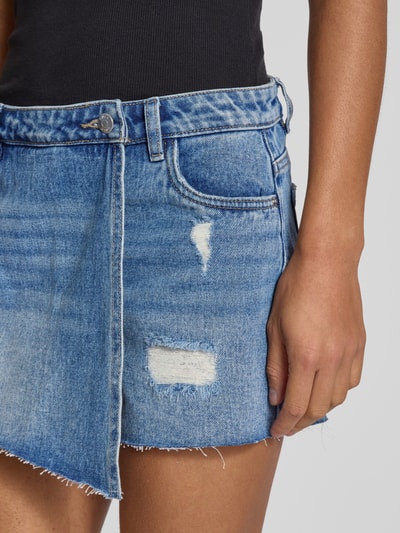 Only Regular Fit Jeansshorts-Rock in Wickel-Optik Modell 'TEXAS' Jeansblau 3
