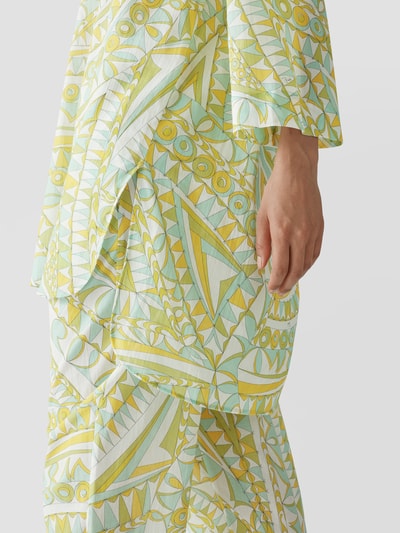 Emilio Pucci Knielanges Kleid mit Allover-Muster Hellgrün 6