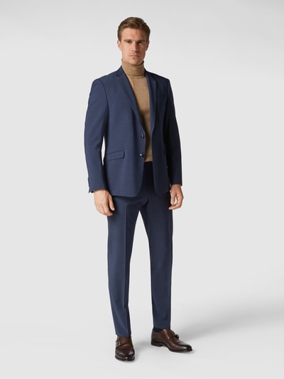 Strellson Slim Fit Anzughose mit Bügelfalten 'Flex Cross' Marine 1