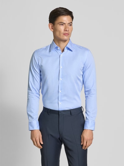 BOSS Koszula casualowa o kroju slim fit z czystej bawełny Błękitny 4