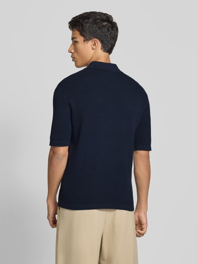 Calvin Klein Jeans Koszulka polo o kroju slim fit z dzianiny  Granatowy 5