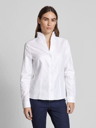 Christian Berg Woman Regular fit blouse met opstaande kraag Wit - 4