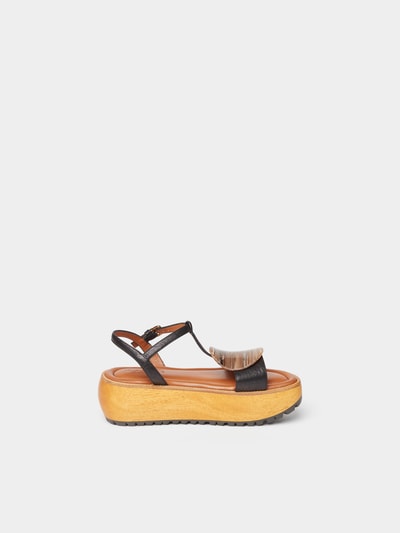 Marni Sandale mit Plateau-Absatz Schwarz 7
