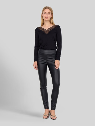 Soyaconcept Slim fit shirt met lange mouwen van lyocellmix model 'Marica' Zwart - 1