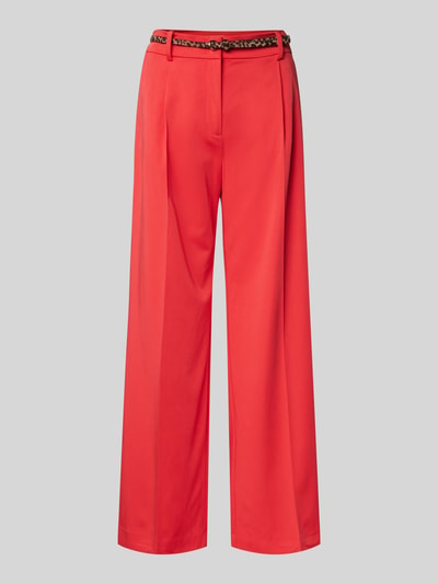 Christian Berg Woman Wide Leg Chino mit Gürtel Orange 2