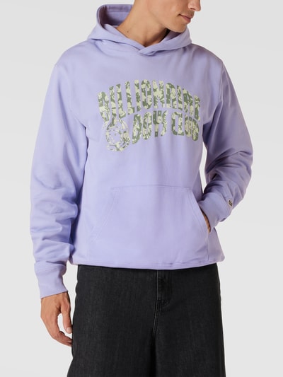 Billionaire Boys Club Hoodie met labelprint, model 'HIBISCUS' Lila - 4