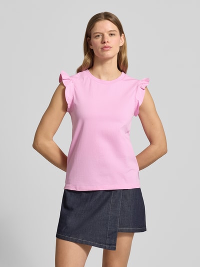 Marc O'Polo DENIM Regular Fit Top aus reiner Baumwolle Pink 4