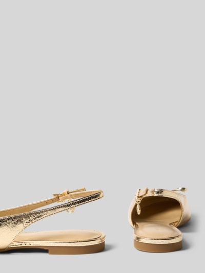 MICHAEL Michael Kors Ballerina aus Leder-Mix Modell 'Piper' Gold 2